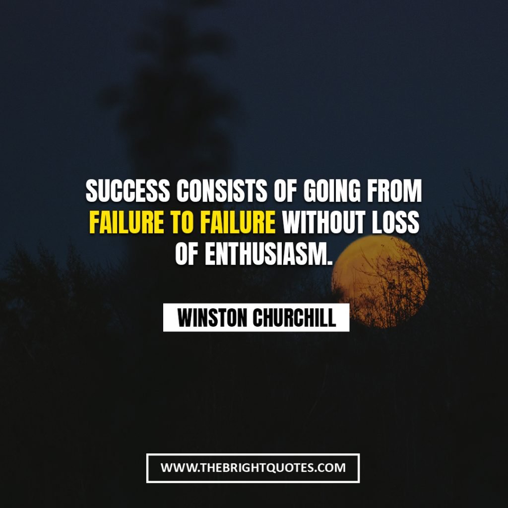 Winston Churchill quote about failure
