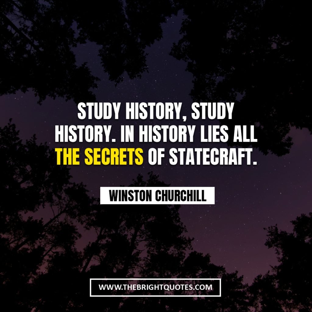 Winston Churchill quote about history