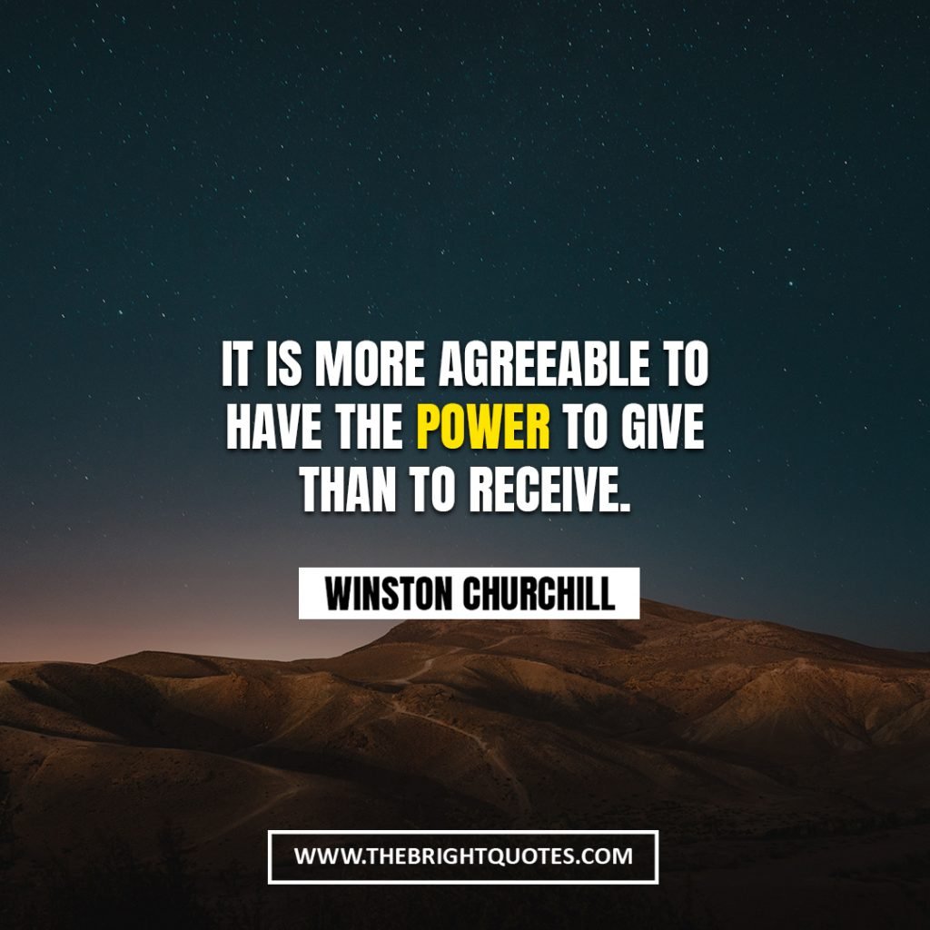 Winston Churchill quote about power