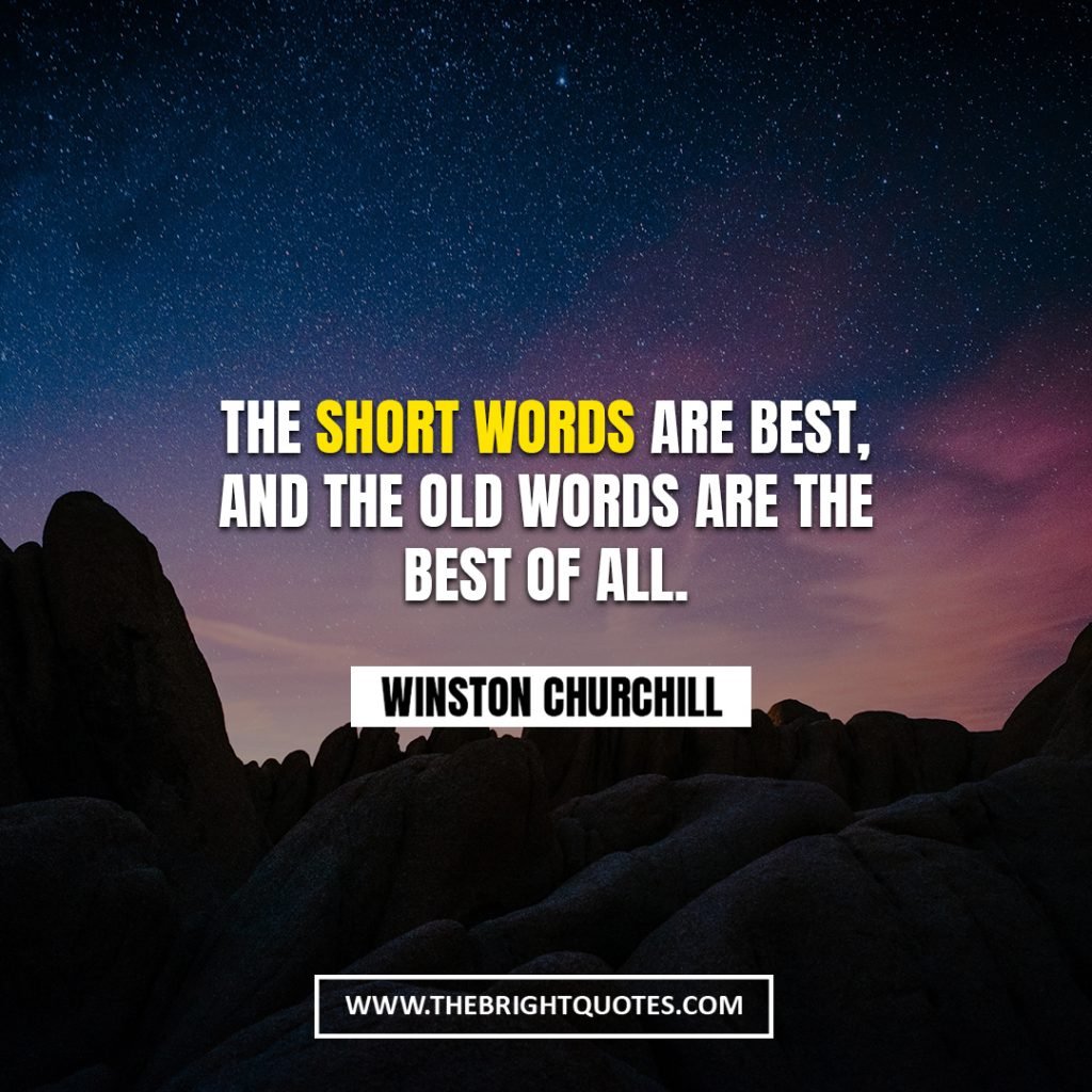 Winston Churchill quote about best