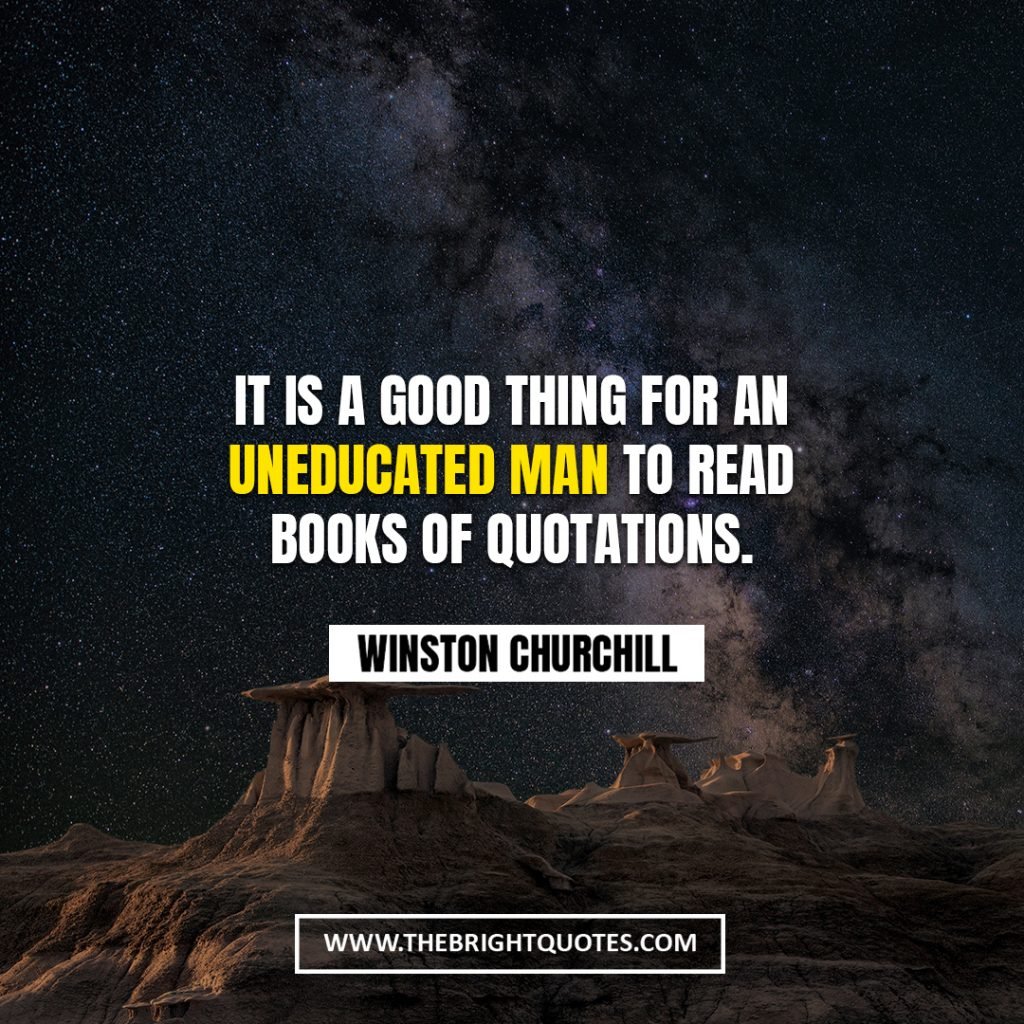 Winston Churchill quote about good
