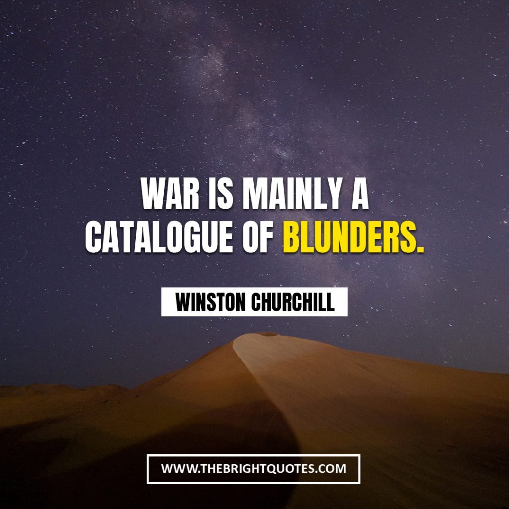 Winston Churchill quote about war