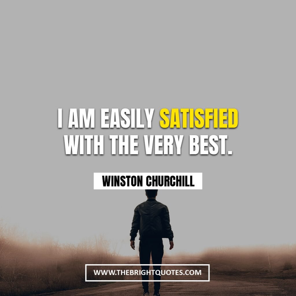 Winston Churchill quote about best
