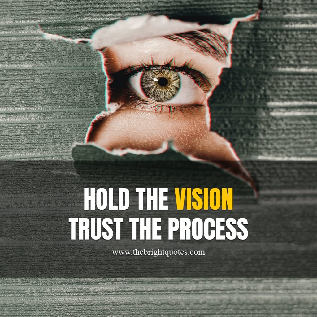 hold the vision trust the process