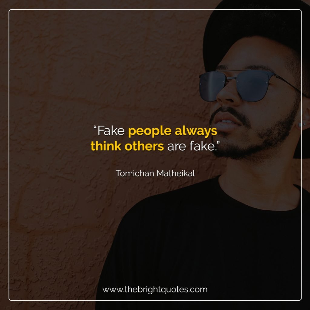 fake people have an image to maintain