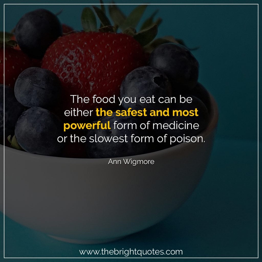 healthy food quotes