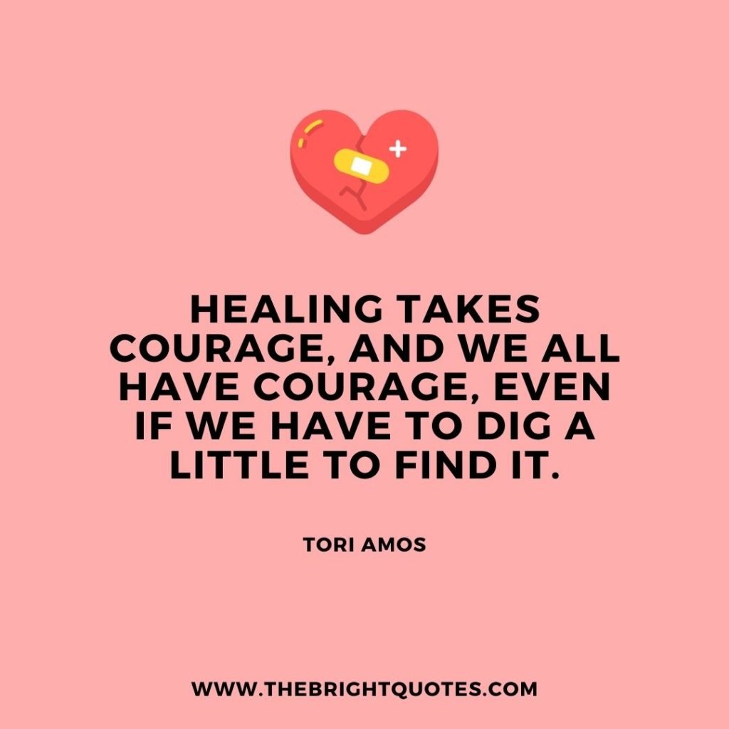 healing takes courage