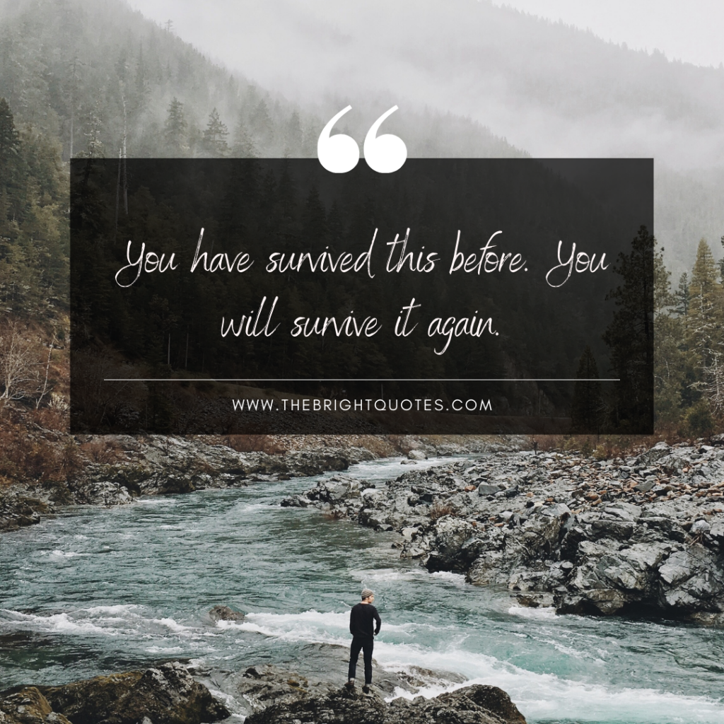 You have survived this before. You will survive it again. - The Bright ...