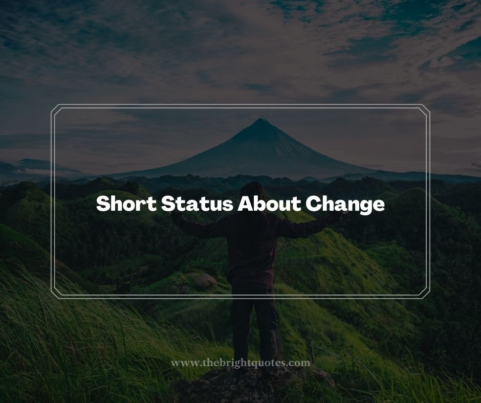Short Status About Change
